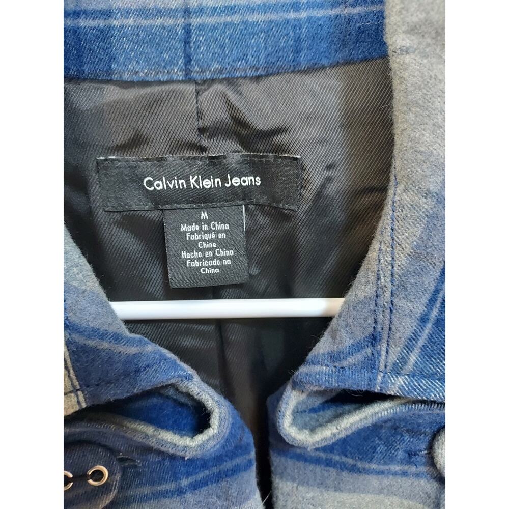 Calvin Klein Jeans Plaid Jacket - Sz Women's Med - Picture 4 of 4